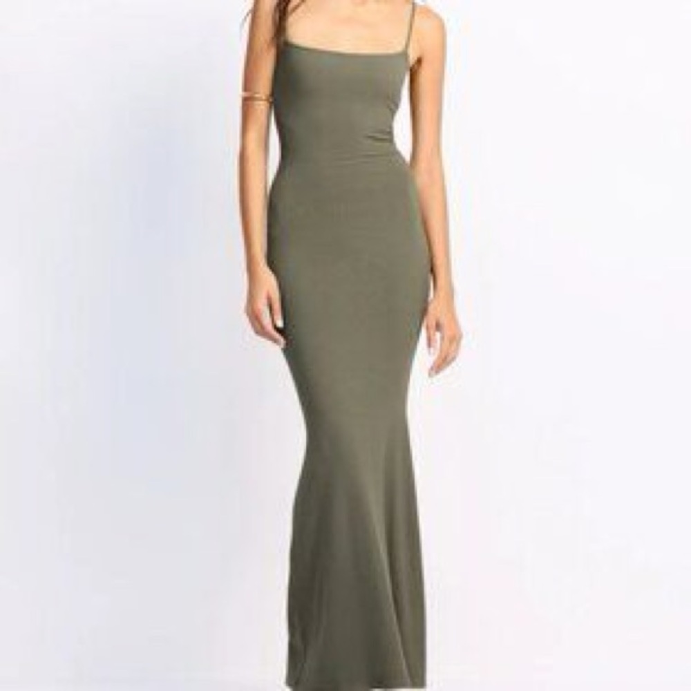 Few Moda NWT Olive Green Maxi Dress Size Large